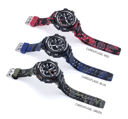 SMAEL Men Sports Watches Dual Display Analog Digital LED Electronic Quartz Watch