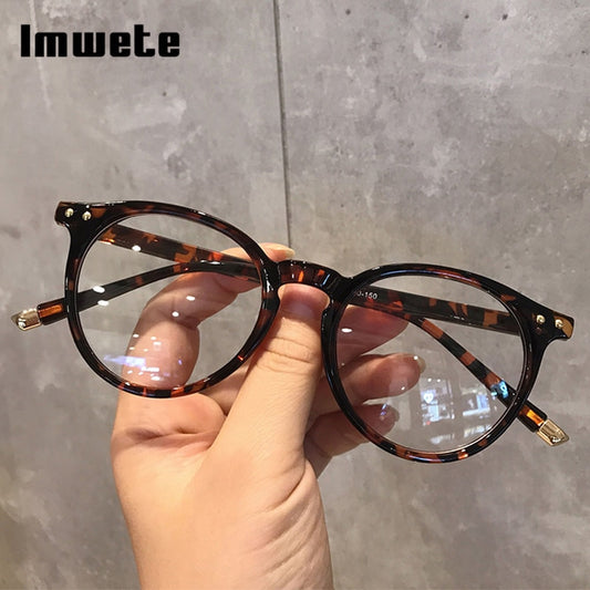 Imwete Fashionable Glasses Frame for Women Vintage Blue Light