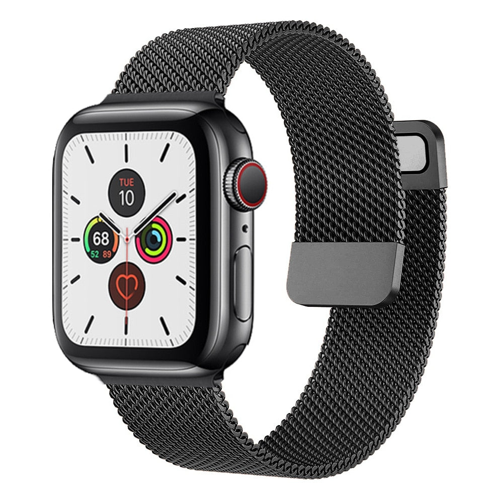 Apple watch Strap Band 44mm 40mm 38mm 42mm Accessories Magnetic Loop serie 3 4 5 6 se 7 45mm 41mm