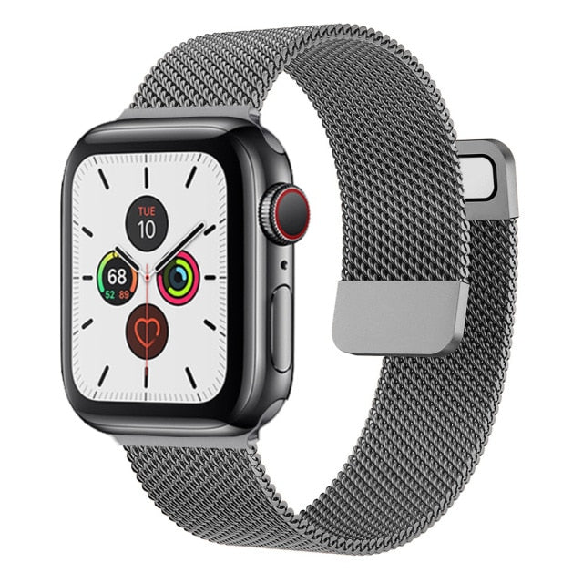 Apple watch Strap Band 44mm 40mm 38mm 42mm Accessories Magnetic Loop serie 3 4 5 6 se 7 45mm 41mm