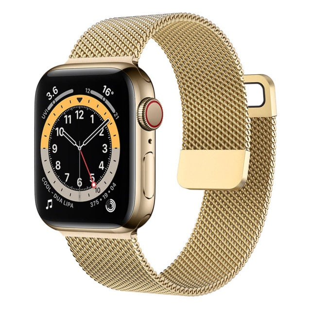 Apple watch Strap Band 44mm 40mm 38mm 42mm Accessories Magnetic Loop serie 3 4 5 6 se 7 45mm 41mm