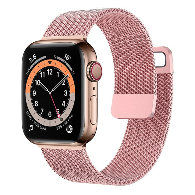 Apple watch Strap Band 44mm 40mm 38mm 42mm Accessories Magnetic Loop serie 3 4 5 6 se 7 45mm 41mm