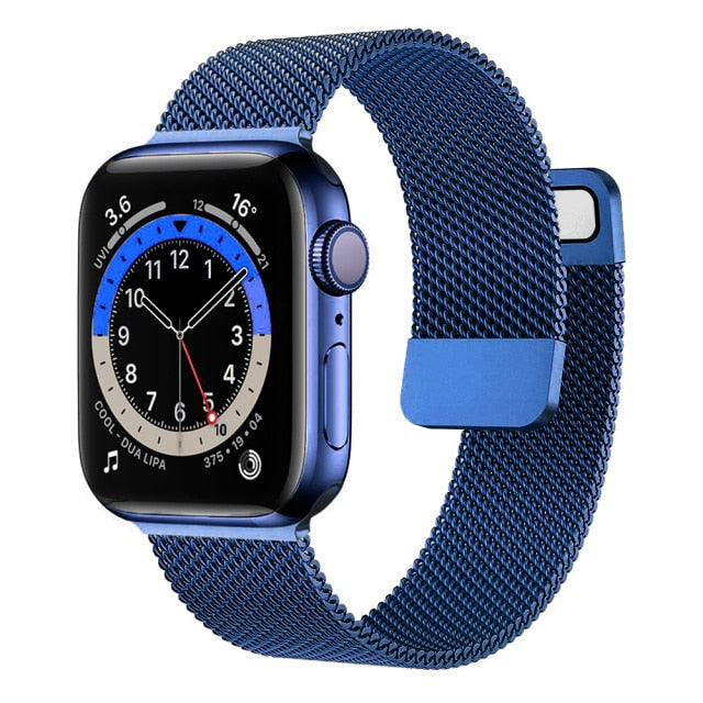 Apple watch Strap Band 44mm 40mm 38mm 42mm Accessories Magnetic Loop serie 3 4 5 6 se 7 45mm 41mm