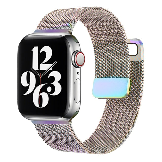 Apple watch Strap Band 44mm 40mm 38mm 42mm Accessories Magnetic Loop serie 3 4 5 6 se 7 45mm 41mm