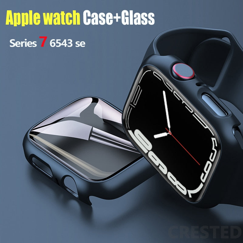 Apple Watch Glass+Cover series from 3 to 7 45mm 41mm 44mm 40mm 42mm 38mm