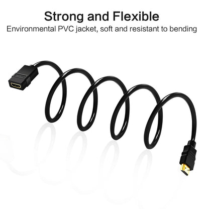 3FT HDMI Extension Cable Male to Female 0.5M 1M Connector Adapter Port 1080P HDMI Extended Cable For HD TV LCD Laptop Projector