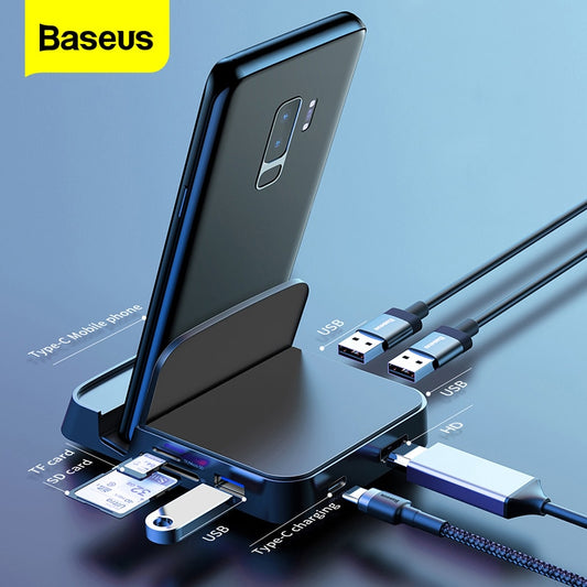 Docking Station Type C To HDMI-compatible Dock Power For Samsung S20 S10 USB C Adapter For Huawei