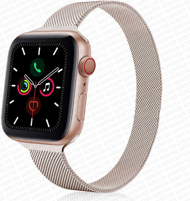 Apple watch Strap For band 44mm 40mm 38mm 42mm metal Magnetic Loop correa Accessories bracelet
