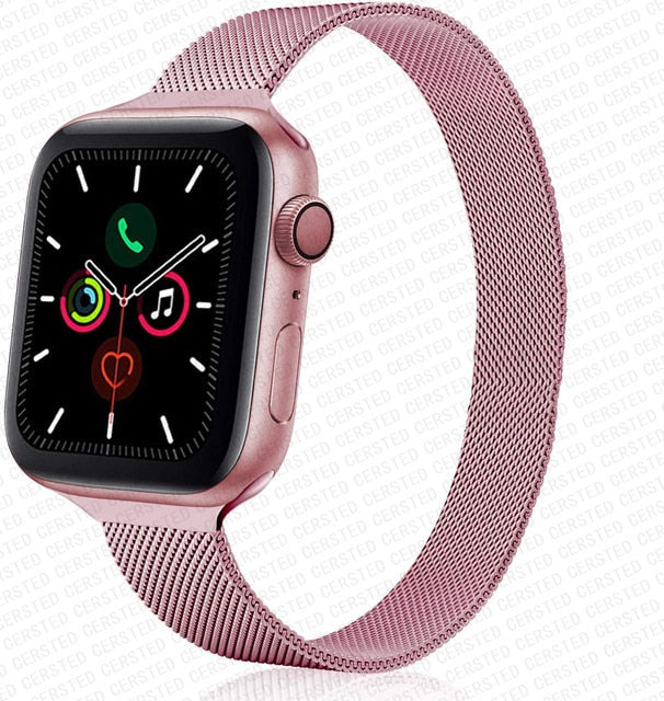 Apple watch Strap For band 44mm 40mm 38mm 42mm metal Magnetic Loop correa Accessories bracelet