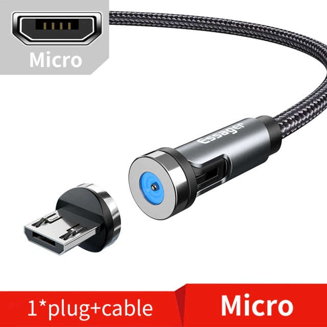 Magnetic Cable Fast Charging: Micro USB /Type C For iPhone Xiaomi