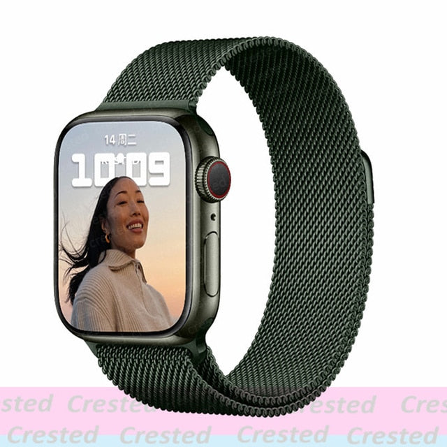 Apple watch Strap For band 44mm 40mm 38mm 42mm metal Magnetic Loop correa Accessories bracelet