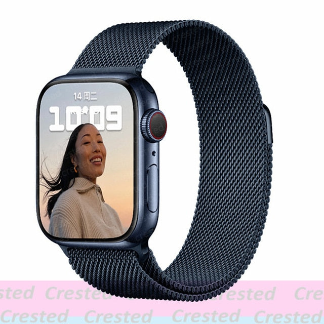 Apple watch Strap For band 44mm 40mm 38mm 42mm metal Magnetic Loop correa Accessories bracelet