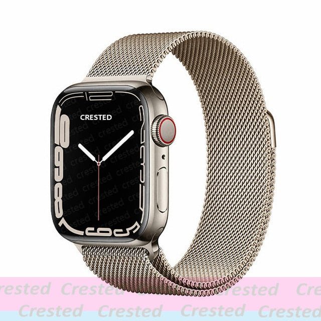Apple watch Strap For band 44mm 40mm 38mm 42mm metal Magnetic Loop correa Accessories bracelet