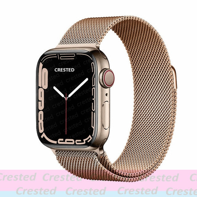 Apple watch Strap For band 44mm 40mm 38mm 42mm metal Magnetic Loop correa Accessories bracelet