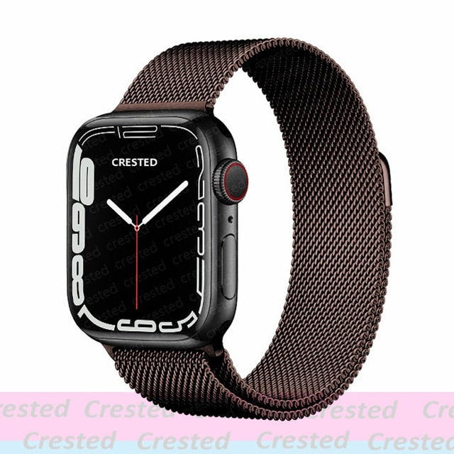 Apple watch Strap For band 44mm 40mm 38mm 42mm metal Magnetic Loop correa Accessories bracelet