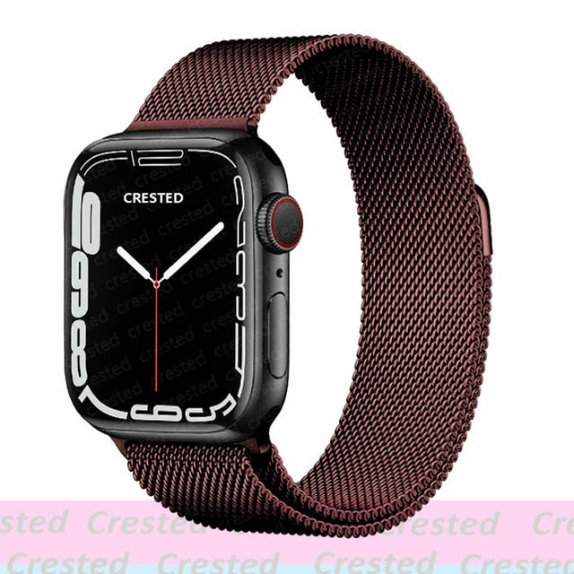 Apple watch Strap For band 44mm 40mm 38mm 42mm metal Magnetic Loop correa Accessories bracelet