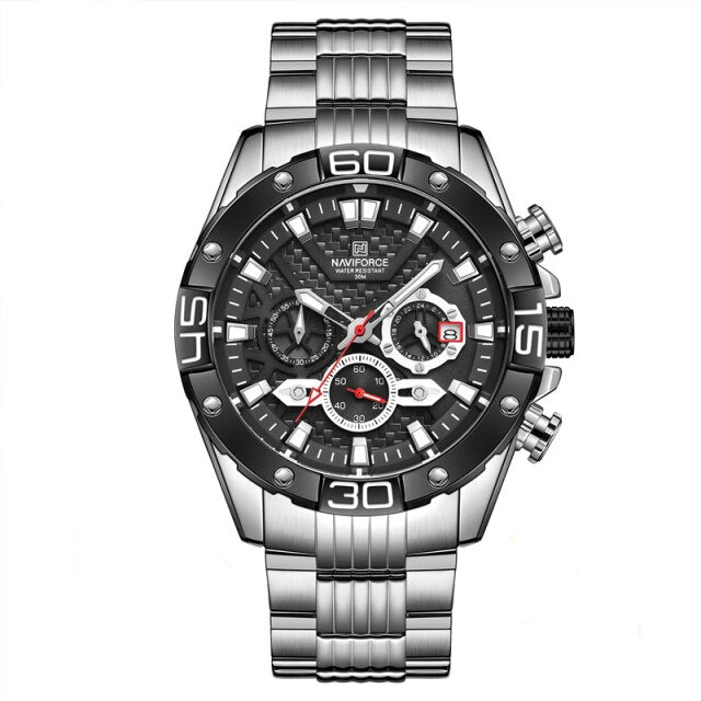 NAVIFORCE Men's Watches Top Luxury Brand Gold Business Quartz