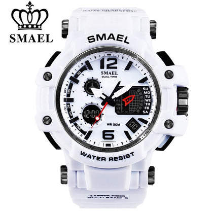 SMAEL Men Quartz Digital Watch Men‘s Sport Electronic Military Wrist watch Male
